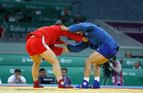 Baku 2015: Azerbaijan wins sambo silver medal on Day 11